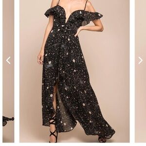 Selfie Leslie Celeste Stars and Moon Dress black M Sold out!